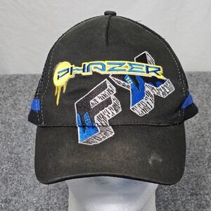 Yamaha Phazer FX Trucker Hat Black Blue Four Stroke Extreme Snapback Grunge Work